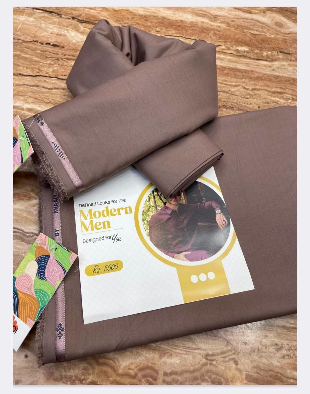 Ocean by Khaadi first copy wash and wear - Mocha Brown