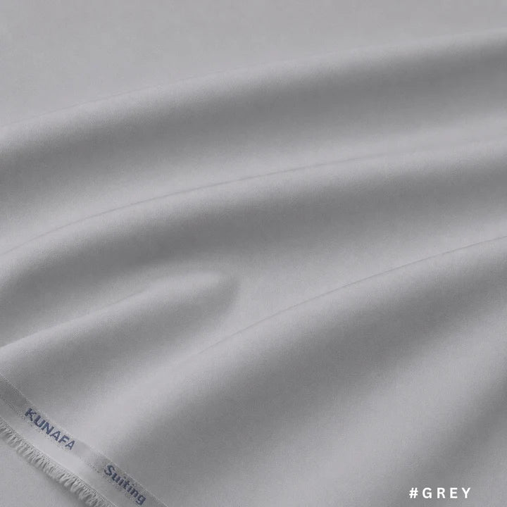 Grey Kunafa Luxe Four Season unstitched fabric
