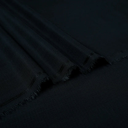 Opulent men’s summer wash n wear fabric in Black