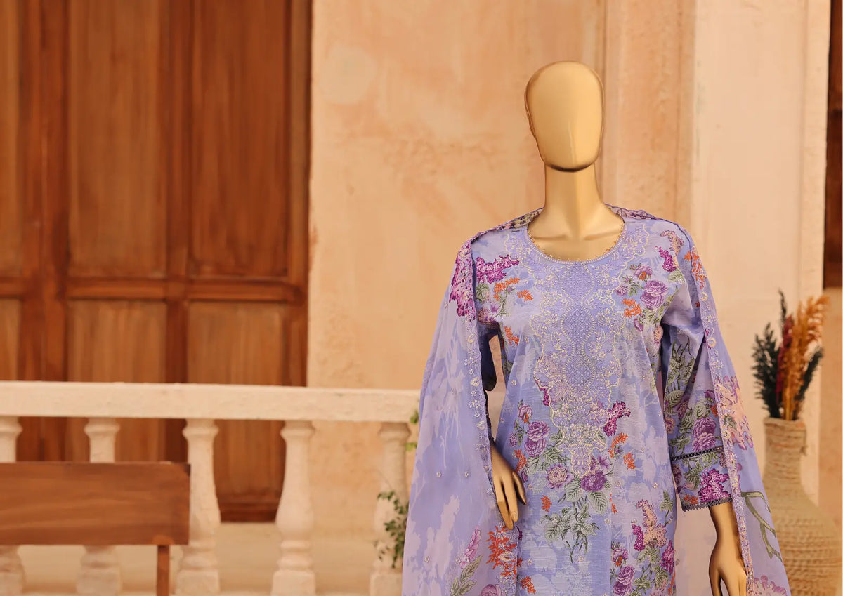 CASCA Lavender Mist Paisley Design 04 outfit and dupatta view