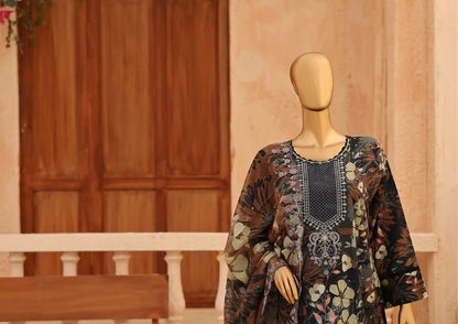 CASCA Midnight Botanical Design 05 outfit and dupatta view