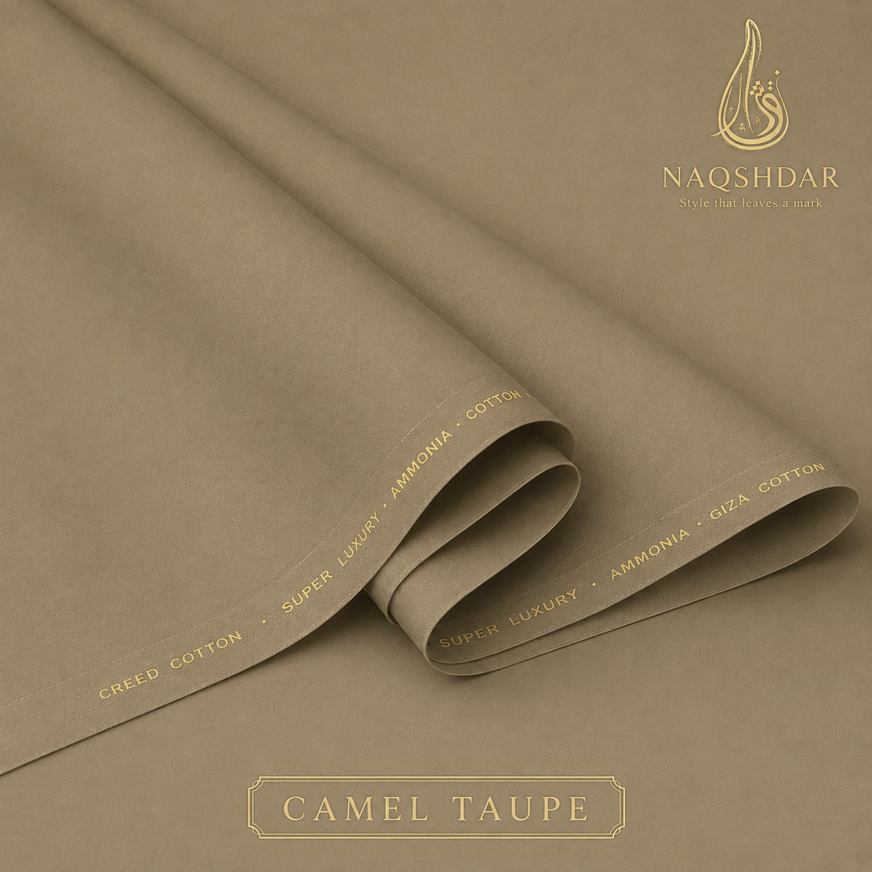 Creed Cotton in Camel Taupe – Ahmed Jamal Dyeing liquid ammonia finish