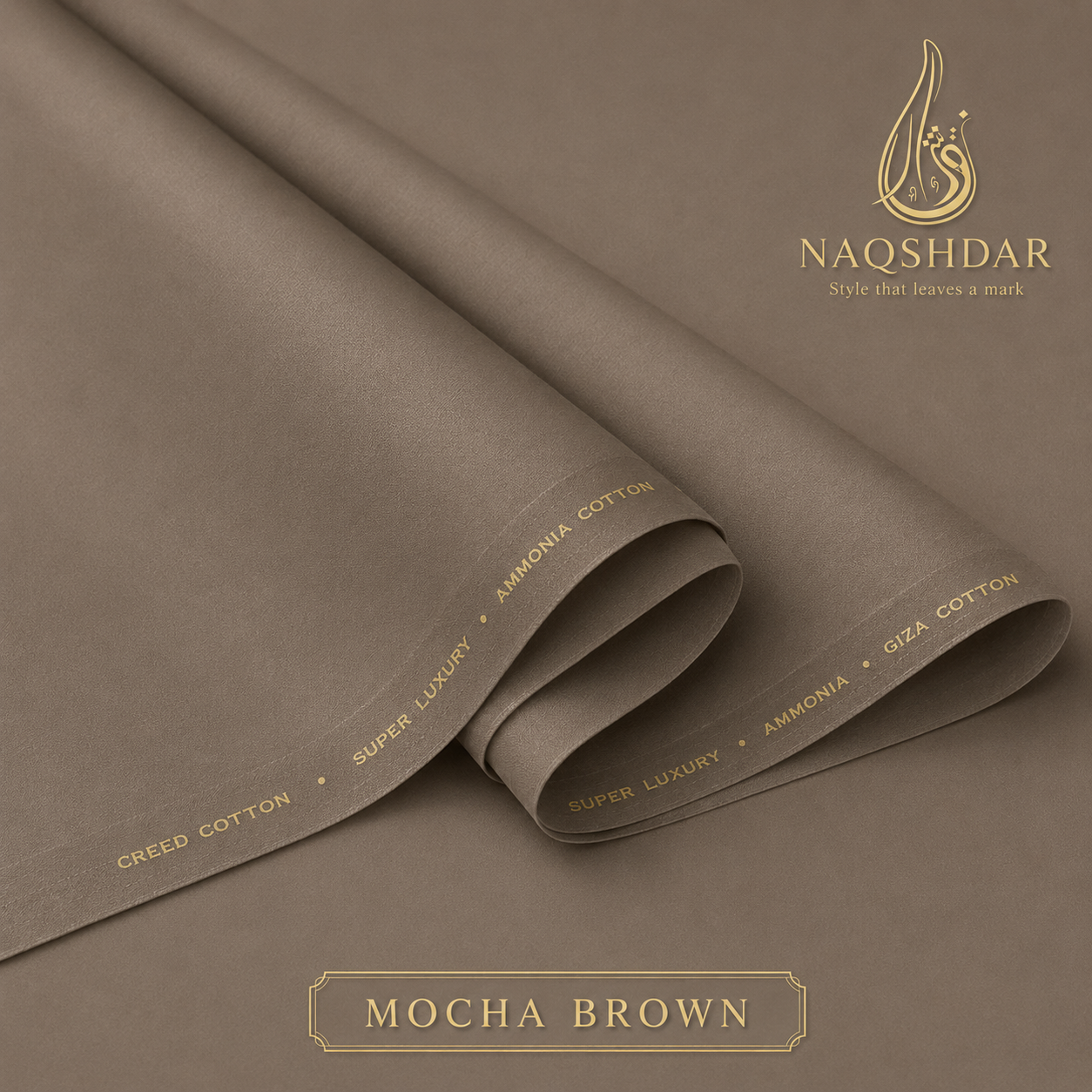 Creed Cotton in Mocha Brown – Ahmed Jamal Dyeing liquid ammonia finish