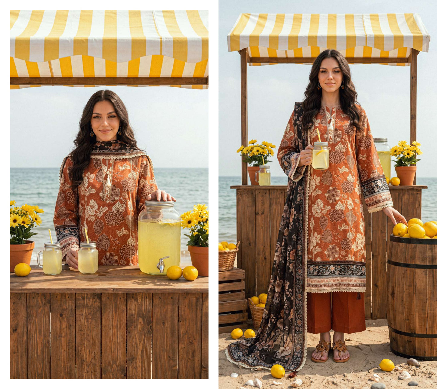 Elaya Prints Premium Lawn 2026 - Design D48 - catalog image 1