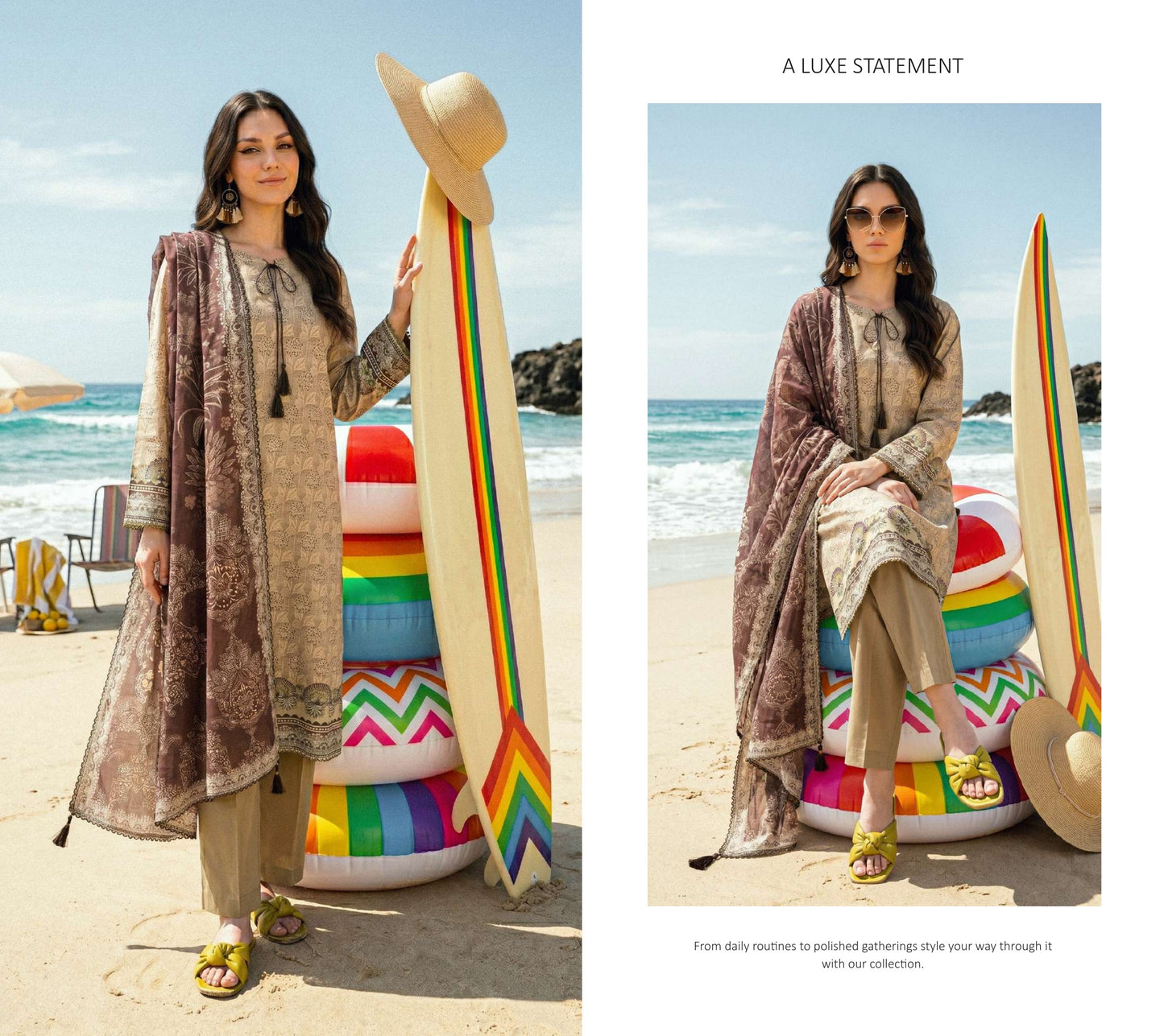 Elaya Prints Premium Lawn 2026 - Design D50 - catalog image 1
