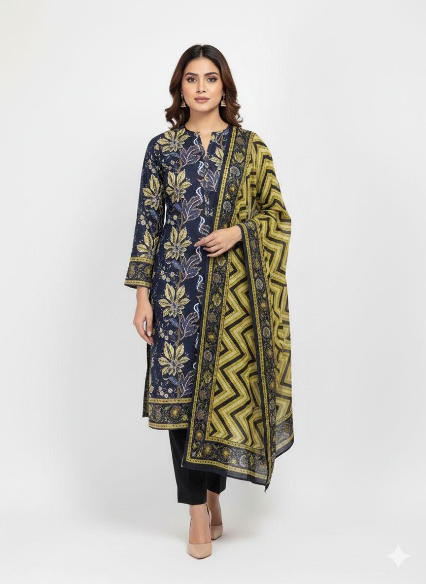 Asim Jofa Lawn D09 original 3-piece design