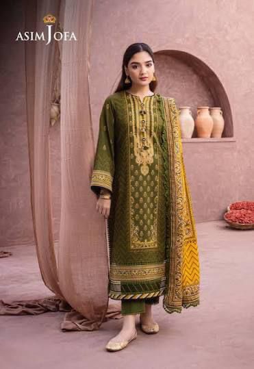 Asim Jofa Lawn D10 original 3-piece design