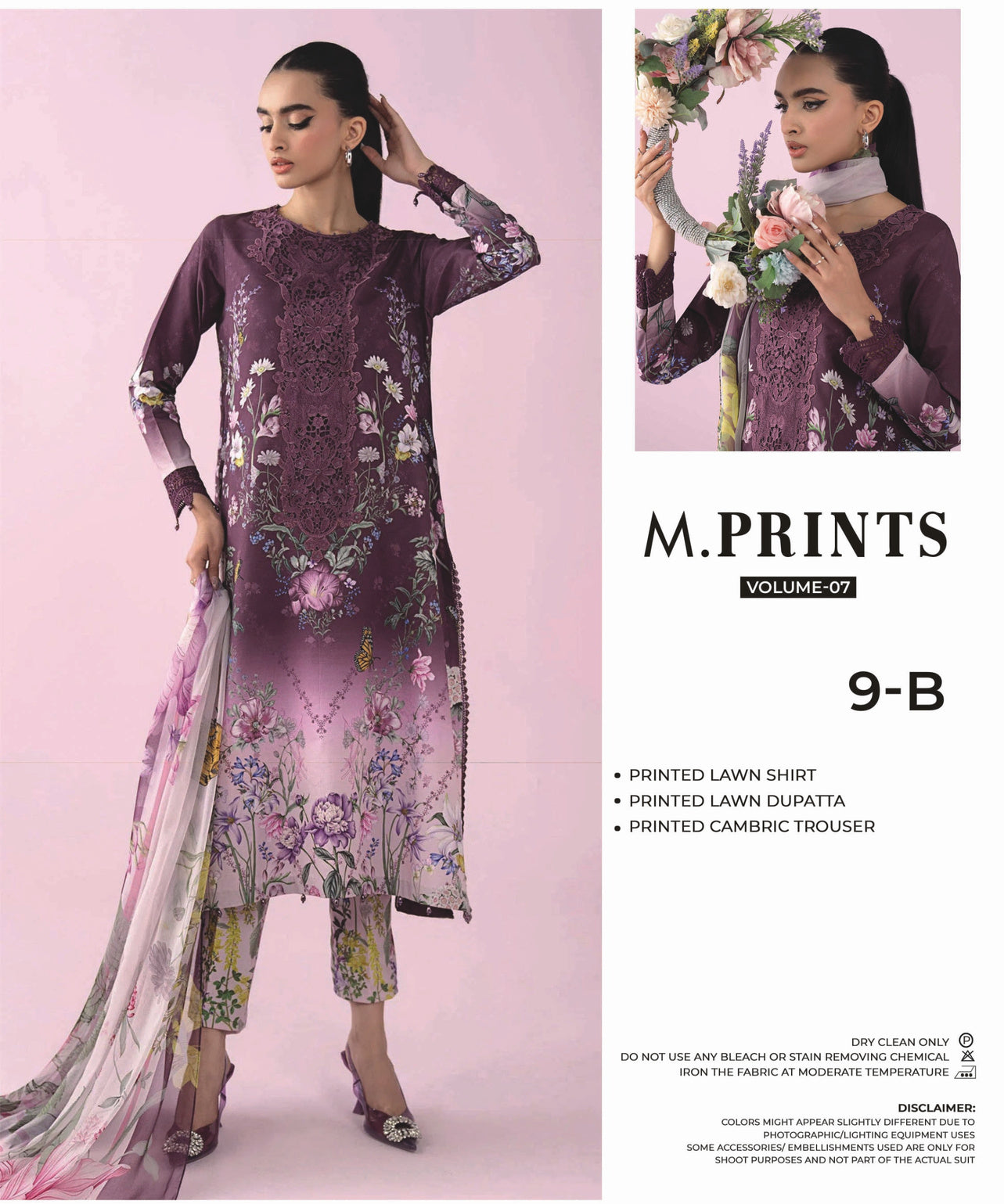 M-Prints by Maria B - Design 9-B unstitched embroidered lawn