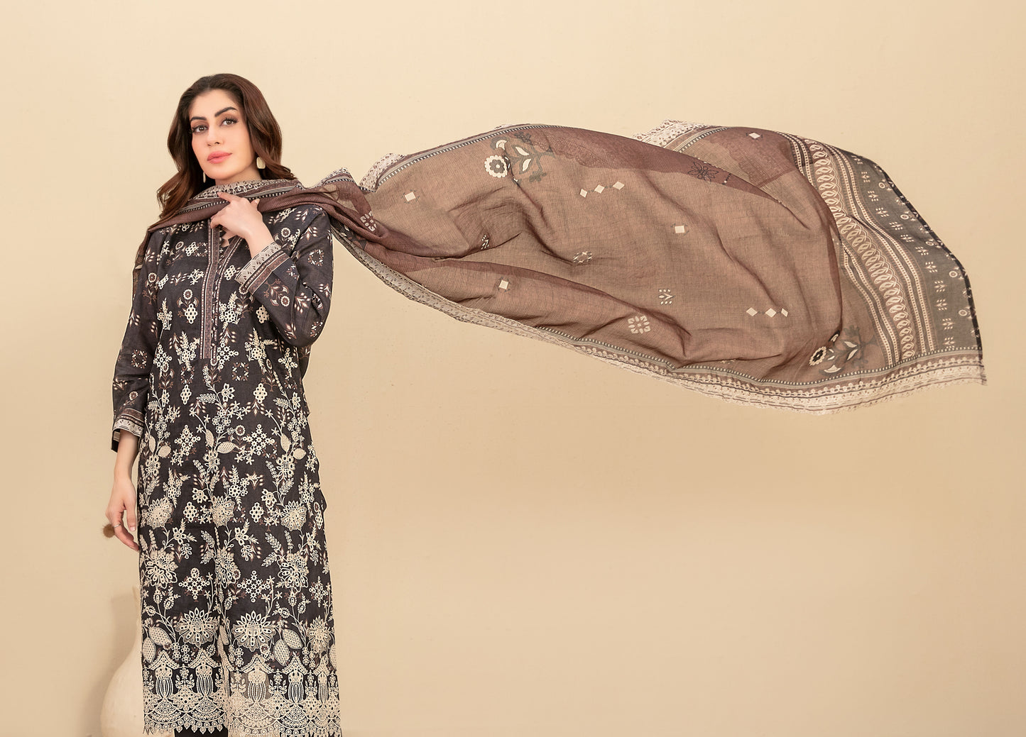 Masira by Tawakkal - Design D-3616 embroidered 3-piece lawn