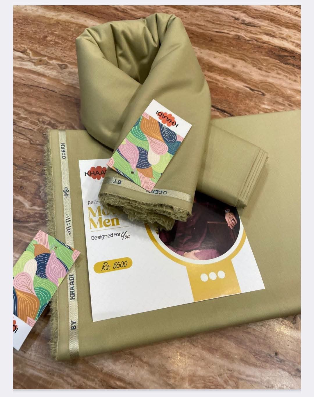 Ocean by Khaadi first copy wash and wear - Pistachio