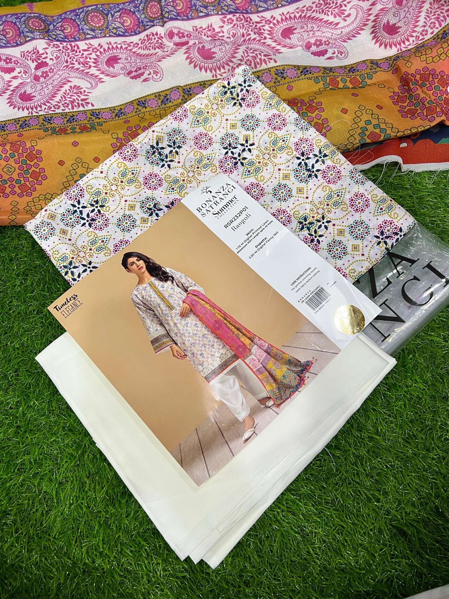 Bonanza Satrangi Lawn D02 original 3-piece design
