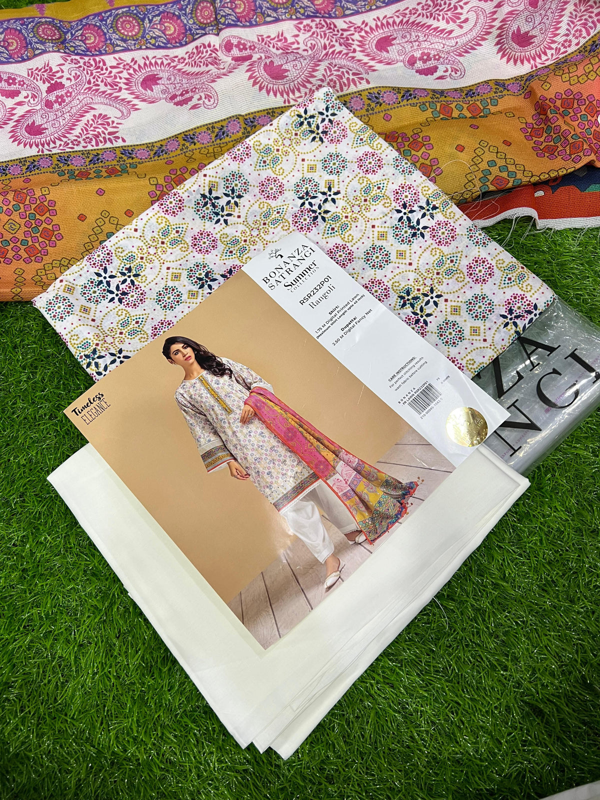 Bonanza Satrangi Lawn D02 original 3-piece design