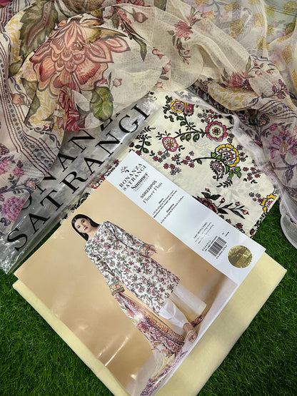 Bonanza Satrangi Lawn D03 original 3-piece design