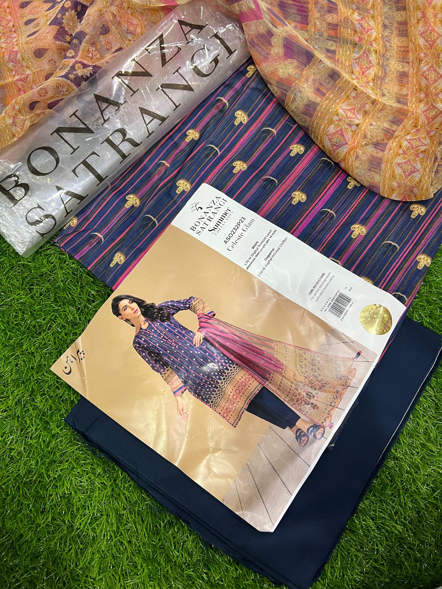 Bonanza Satrangi Lawn D07 original 3-piece design