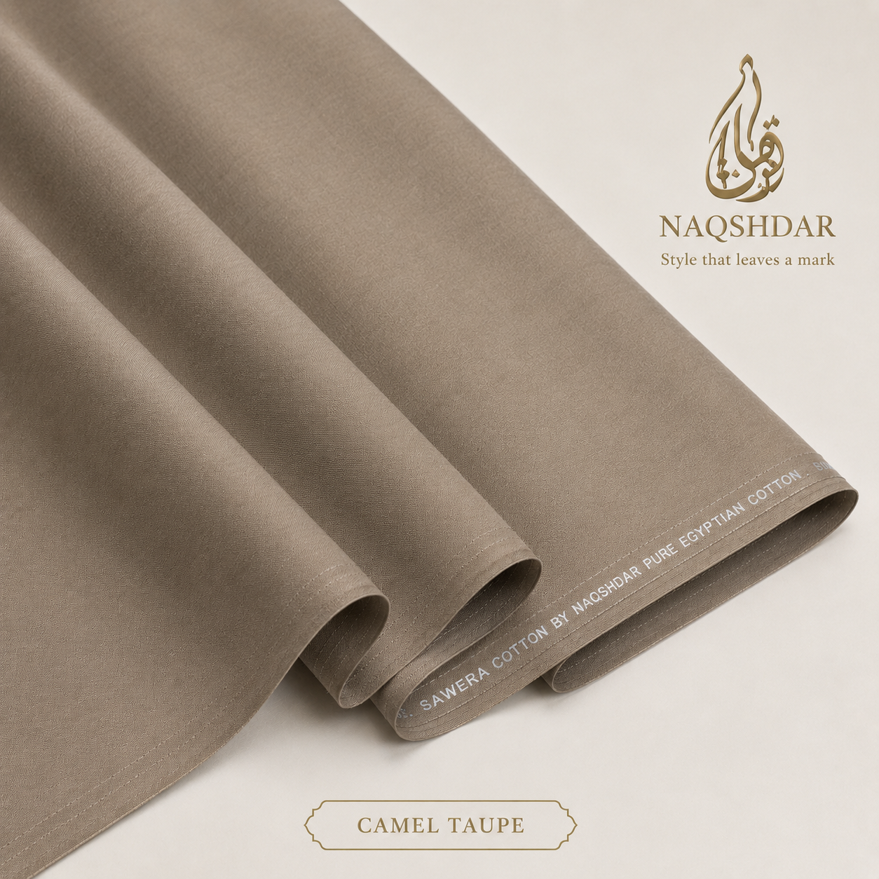 Sawera Pure Egyptian Cotton in Camel Taupe