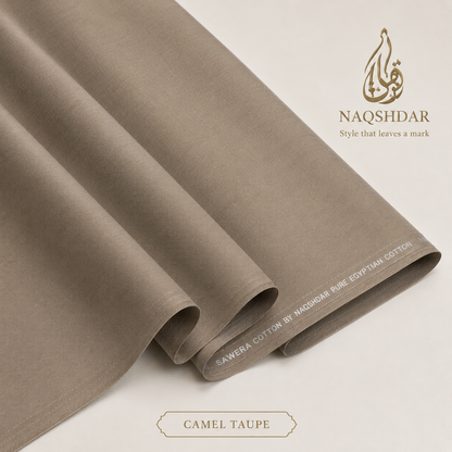 Sawera Pure Egyptian Cotton in Camel Taupe