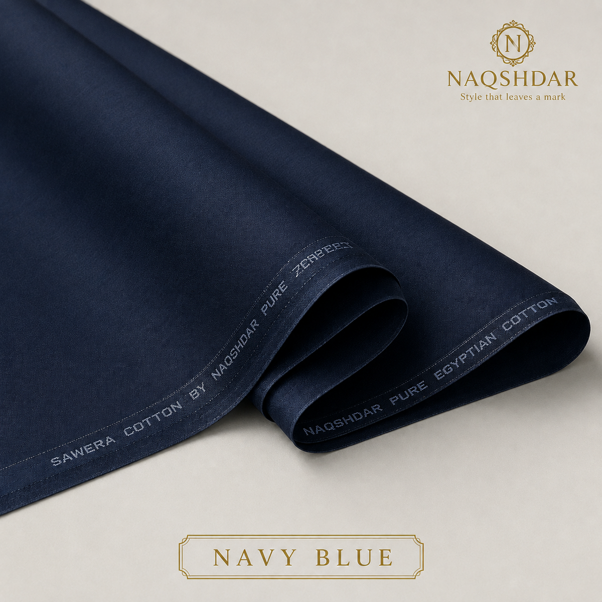Sawera Pure Egyptian Cotton in Navy Blue