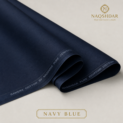 Sawera Pure Egyptian Cotton in Navy Blue