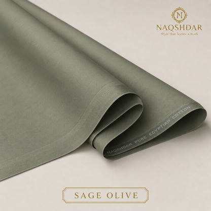Sawera Pure Egyptian Cotton in Sage Olive