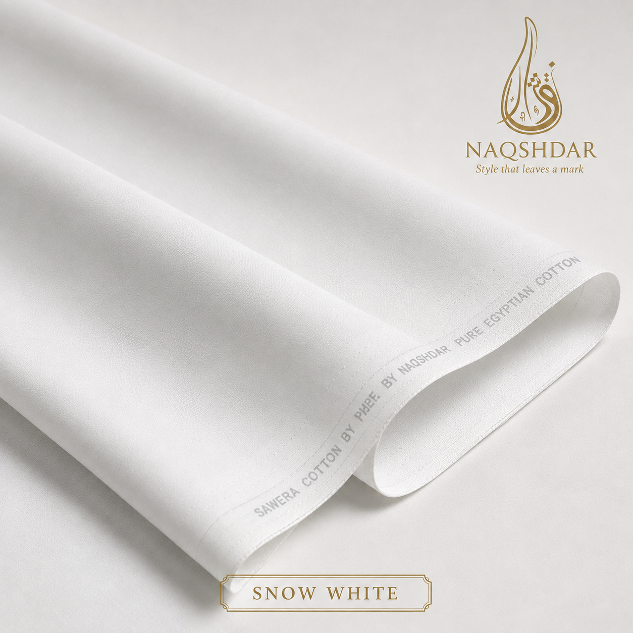 Sawera Pure Egyptian Cotton in Snow White