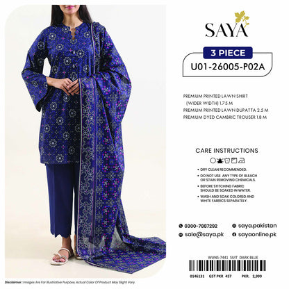 Saya Lawn U01-26005-P02A original 3-piece design