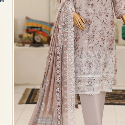 Hazel Bloom Hazel Shades scalloped voile dupatta and shirt border detail