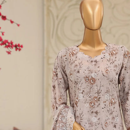Hazel Bloom Hazel Shades embroidered lawn shirt neckline detail