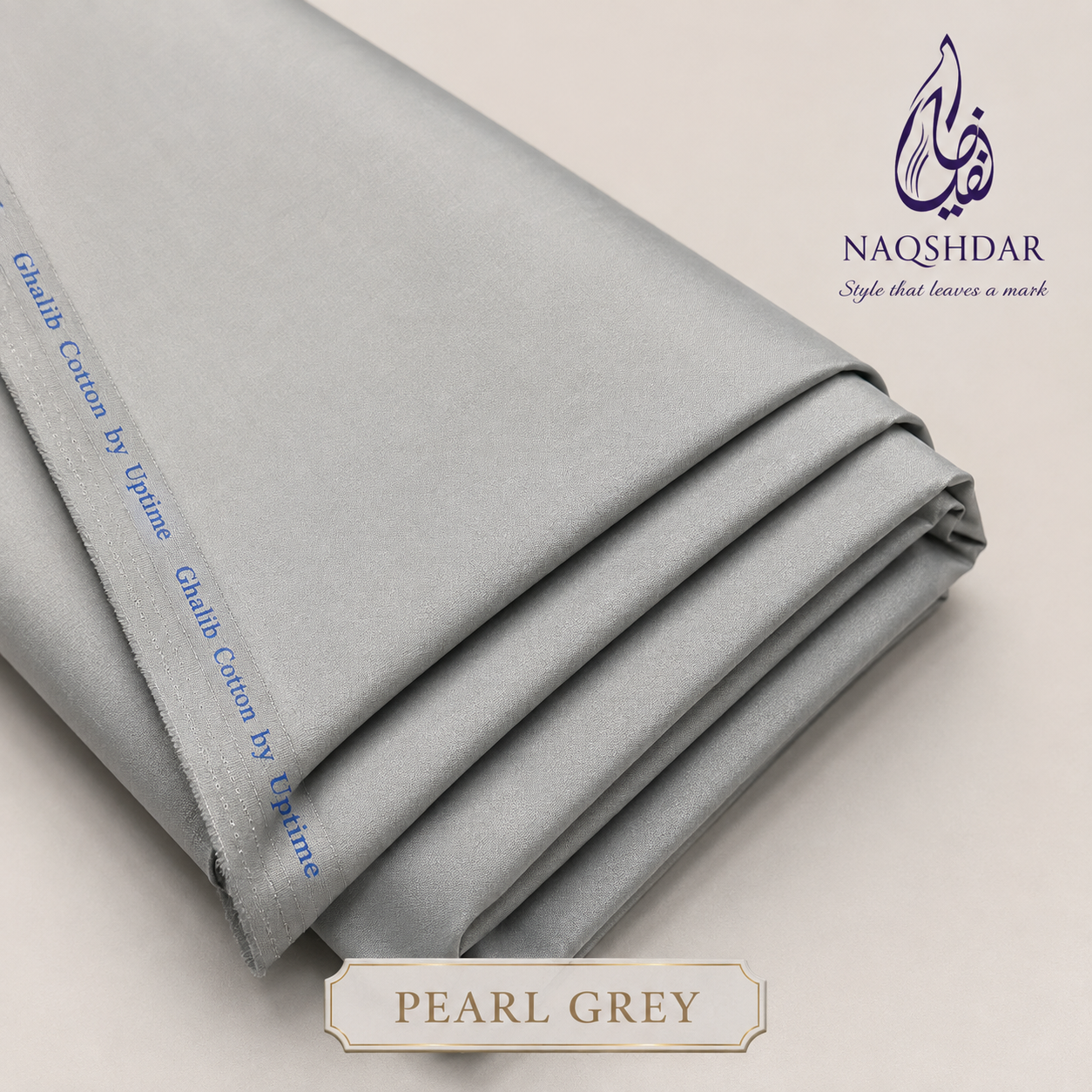 Uptime Ghalib Cotton in Pearl Grey