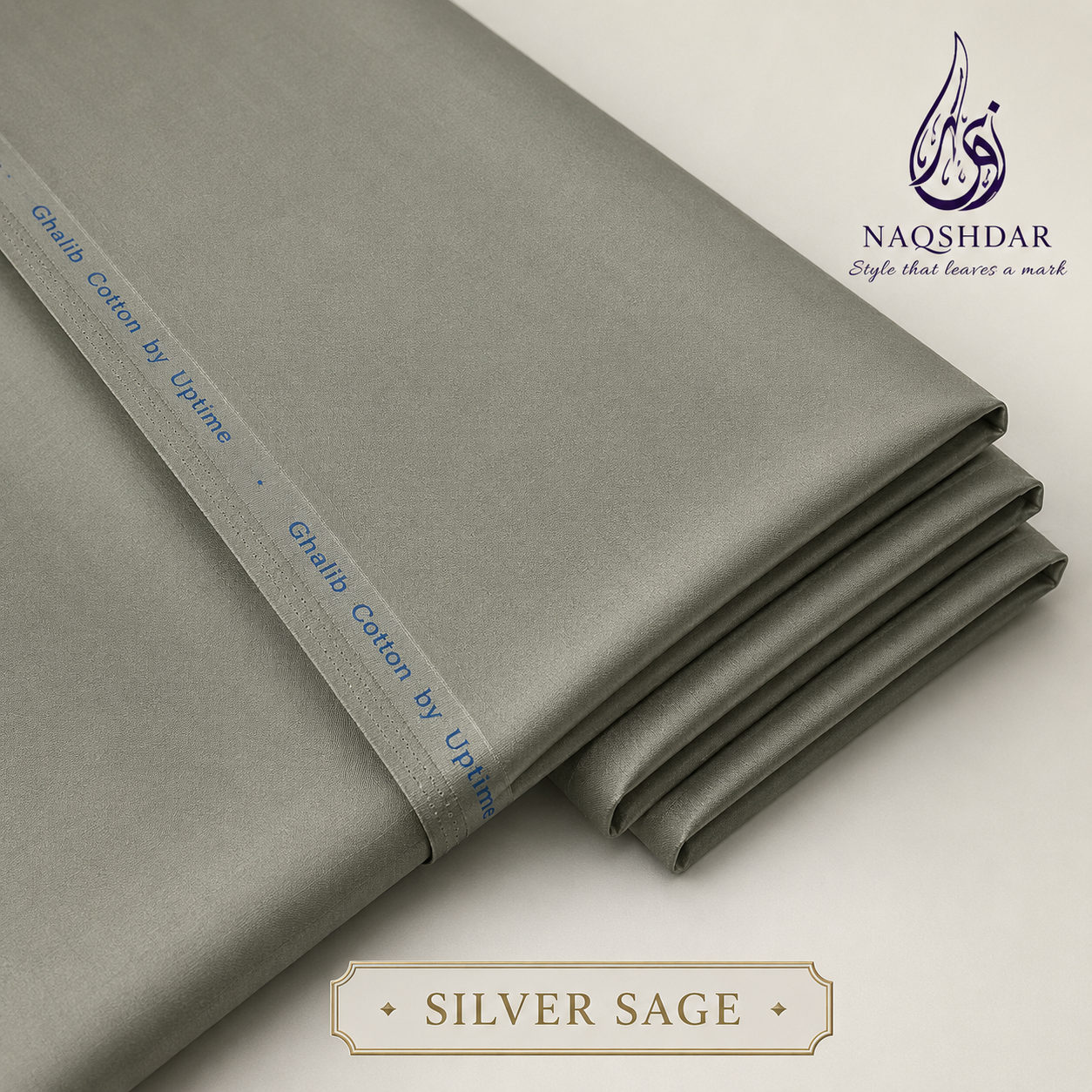 Uptime Ghalib Cotton in Silver Sage